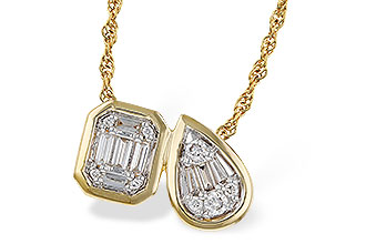 E283-89698: NECKLACE .17 BAG .25 TW