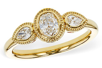 E283-89716: LDS DIA RG .60 TW FANCY CUT DIAMONDS
