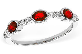 E283-90553: LDS WED RG .66 TW RUBY .78 TGW