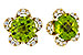 E283-90571: EARRINGS 2.93 PERIDOT 3.10 TGW (7MM RD)
