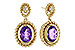 E283-90580: EARRINGS 1.98 AMETHYST 2.02 TGW (8x6MM AMY)