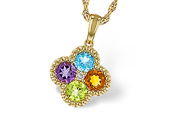 E283-90598: NECKLACE 1.26 SEMI-PREC (AMY,BT,CIT,PER) 1.29 TGW
