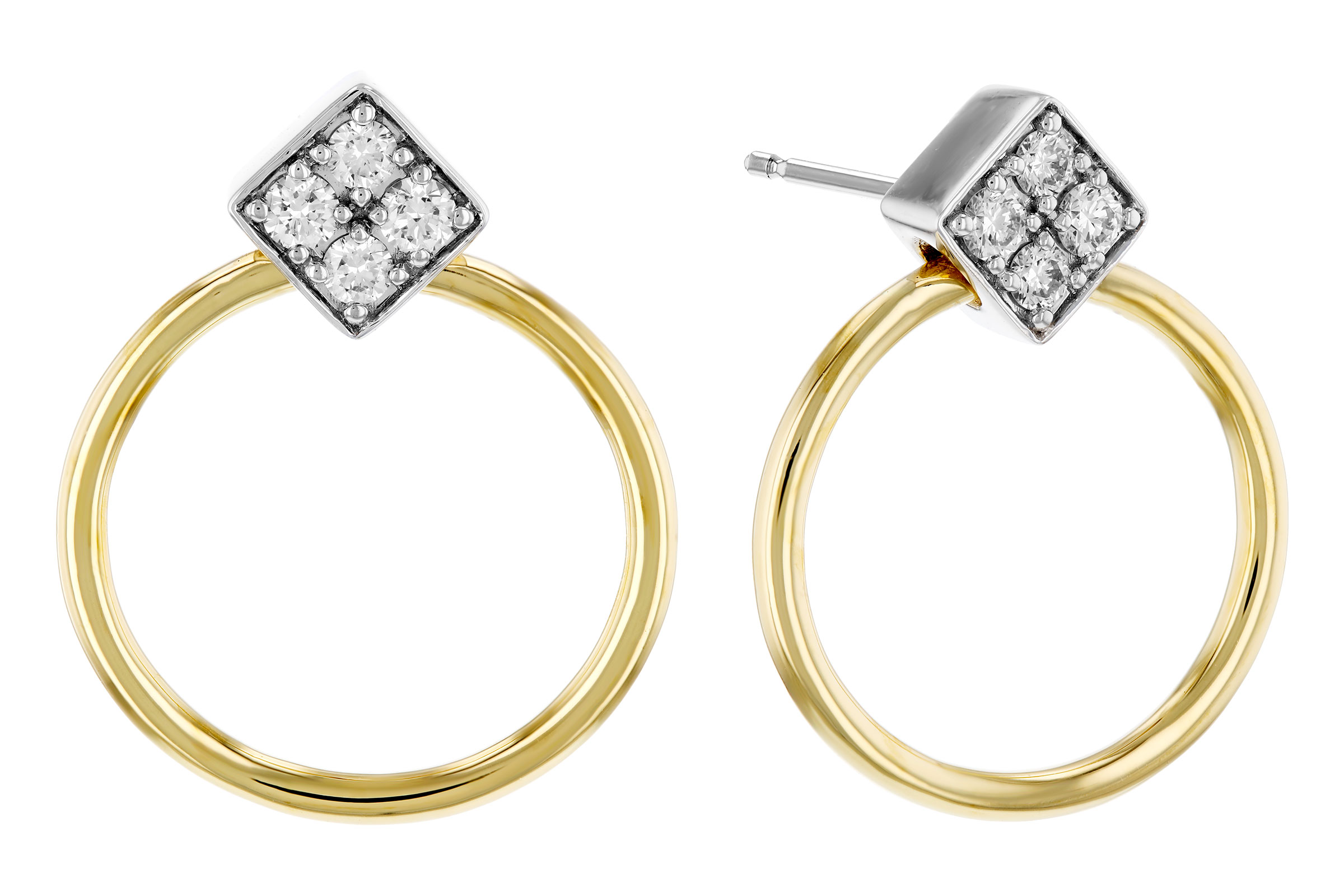 E284-74235: EARRINGS .25 TW