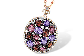 F196-59716: NECK 2.49 SEMI-PRECIOUS 2.78 TGW