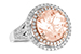 F197-49644: LDS RG 3.94 MORGANITE 4.50 TGW