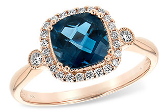 F198-37844: LDS RG 1.62 LONDON BLUE TOPAZ 1.78 TGW (7MM LBT)