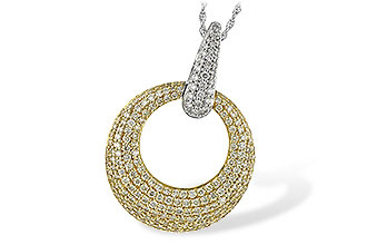 F198-39716: NECK 1.64 YELLOW DIAS 1.90 TW