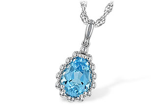 F198-40625: NECKLACE 1.55 CT BLUE TOPAZ