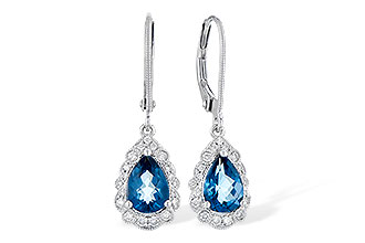 F282-07907: EARR 1.48 TW LONDON BLUE TOPAZ 1.63 TGW