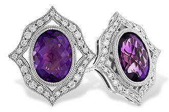 F282-97889: EARR 2.12 TW AMETHYST 2.36 TGW (8x6 MM AMY)