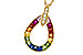 F283-85125: NECKLACE 1.10 MULTI-COLOR SAPPH 1.15 TGW