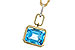 F283-86089: NECKLACE 3.26 BLUE TOPAZ 3.30 TGW (10x8MM BT)