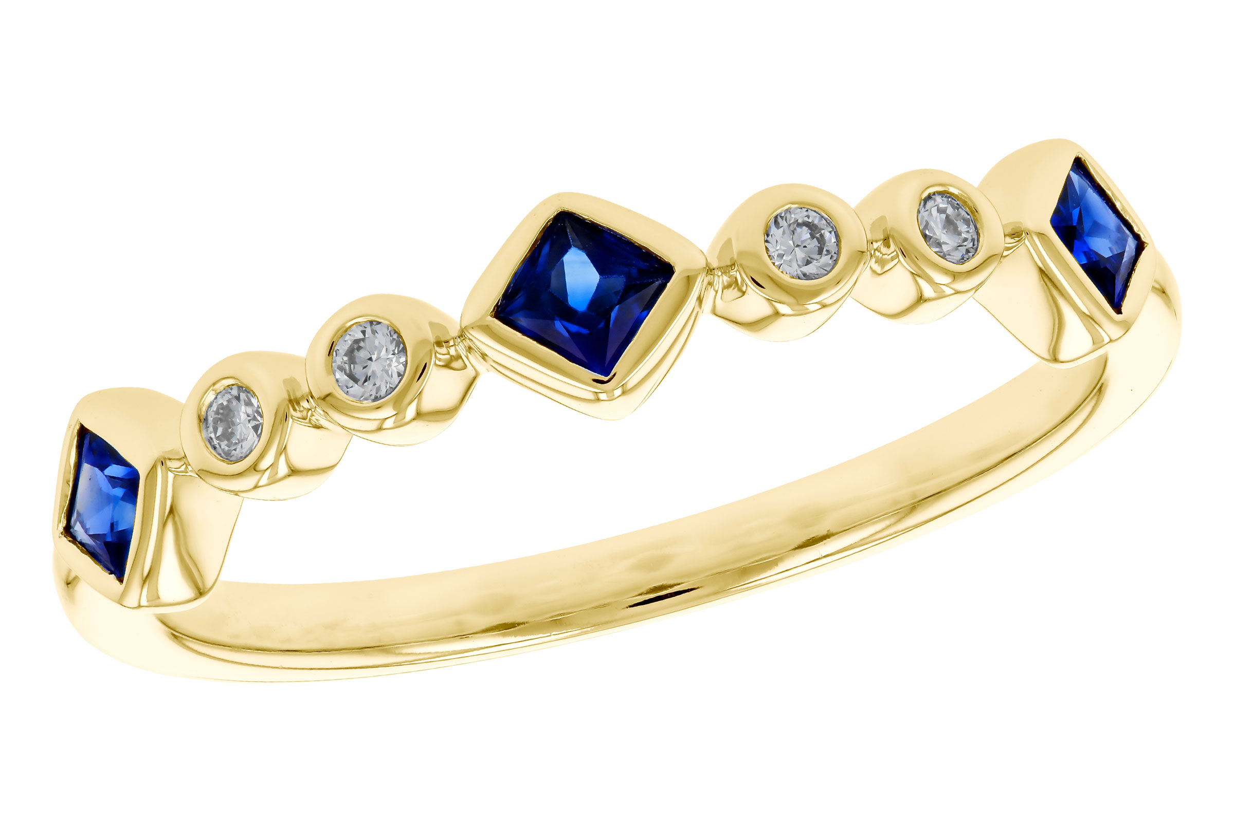 F283-86916: LDS WED RG .25 SAPPHIRE .30 TGW