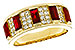 F283-86998: LDS WED RG 1.40 TW RUBY 1.69 TGW