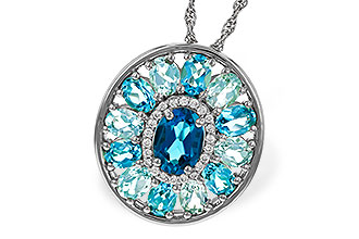 F283-88798: NECK 3.02 TW BLUE TOPAZ 3.10 TGW (7x5MM LBT CTR)