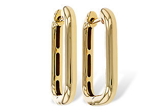 F283-88816: GOLD EARRINGS (23MM)