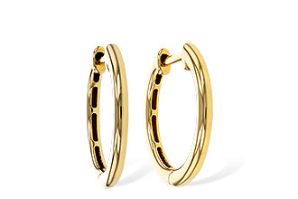 F283-89653: GOLD EARRINGS (16MM)