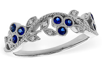 F283-90553: LDS WED RG .23 SAPPHIRE .29 TGW