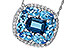 F283-90589: NECKLACE 2.59 TW BLUE TOPAZ 2.75 TGW