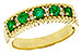 F283-90625: LDS WED RG .48 TW EMERALD .60 TGW