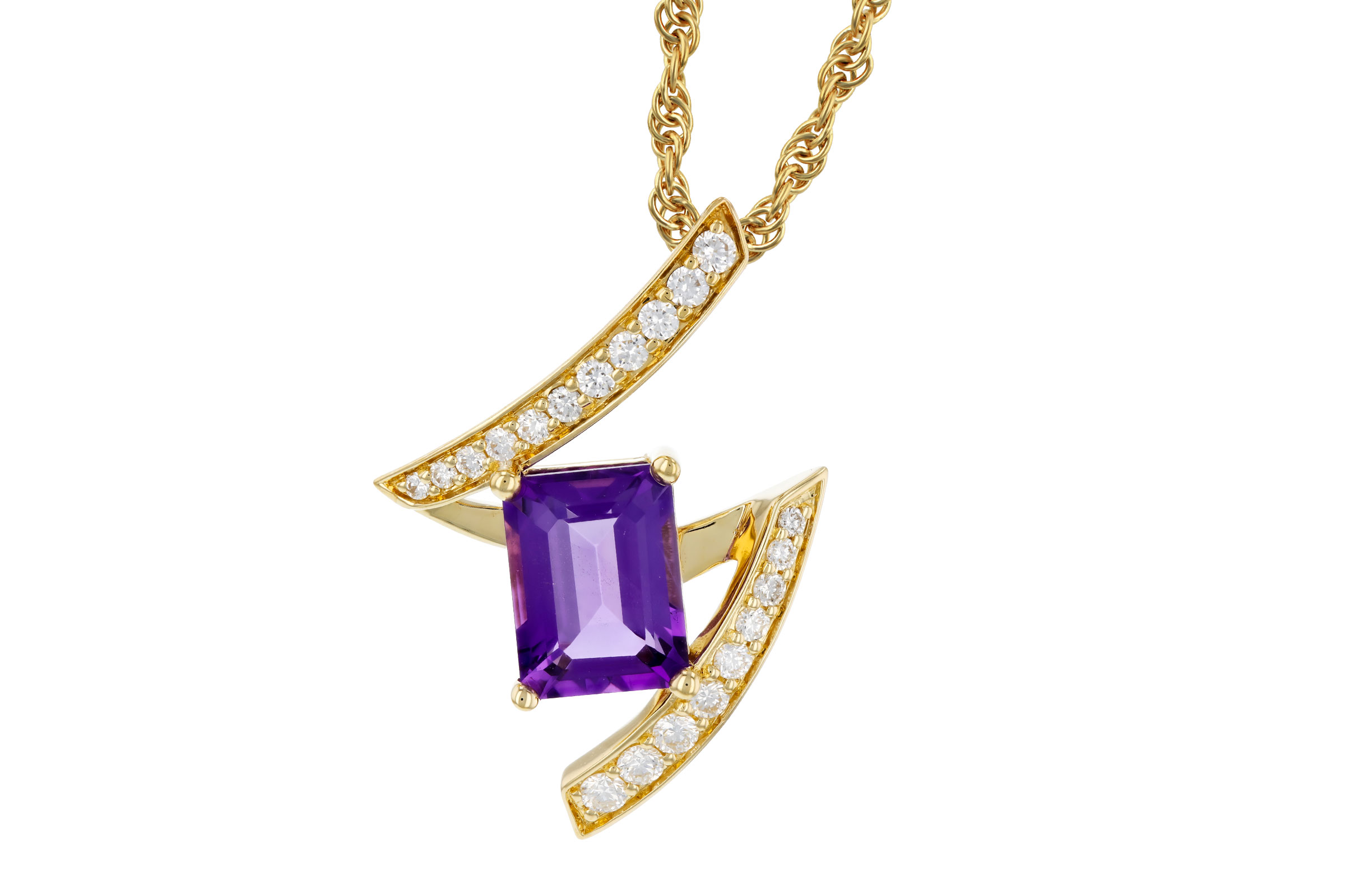 F284-76062: NECKLACE 1.36 AMETHYST 1.56 TGW (8x6MM AMY)