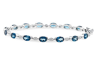 G199-33362: BRACELET 7.20 LONDON BLUE TOPAZ 7.36 TGW