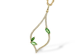 G199-34262: NECK .35 GREEN GARNET .55 TGW