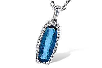 G199-35098: NECK 1.58 LONDON BLUE TOPAZ 1.70 TGW