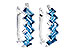 G282-07880: EARR 1.45 LONDON BLUE TOPAZ 1.50 TGW