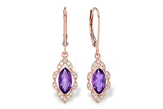 G282-08734: EARR .92 TW AMETHYST 1.07 TGW