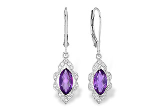 G282-08734: EARR .92 TW AMETHYST 1.07 TGW