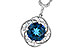 G282-94253: NECK 2.90 LONDON BLUE TOPAZ 3.05 TGW (9MM LBT)