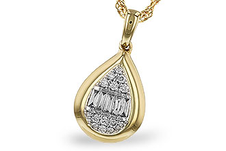 G282-99662: NECKLACE .08 BAG .16 TW