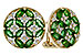 G283-85107: EARRINGS 1.66 TW EMERALD 1.96 TGW
