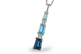 G283-86034: NECKLACE 2.60 TW BLUE TOPAZ 2.65 TGW