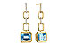 G283-86925: EARRINGS 3.20 BLUE TOPAZ 3.32 TGW (8x6MM BT)