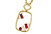 G283-87862: NECKLACE .33 TW RUBY .44 TGW