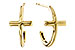 G283-89653: GOLD EARRINGS (14MM)