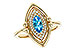 G283-90571: LDS RG .54 BLUE TOPAZ .70 TGW (8x4MM BT)
