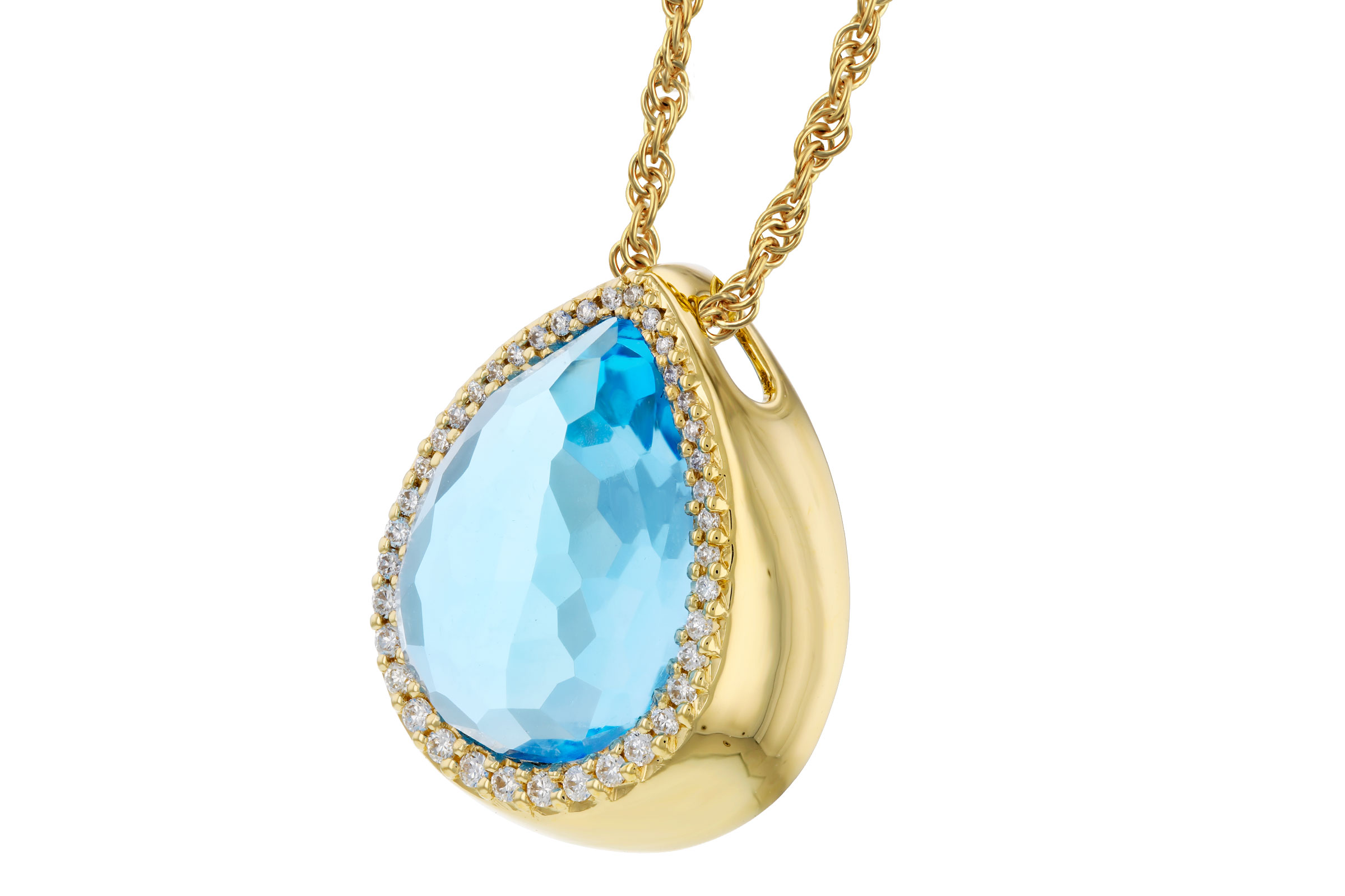 G284-74262: NECK 5.78 LONDON BLUE TOPAZ 5.92 TGW (14x10MM)