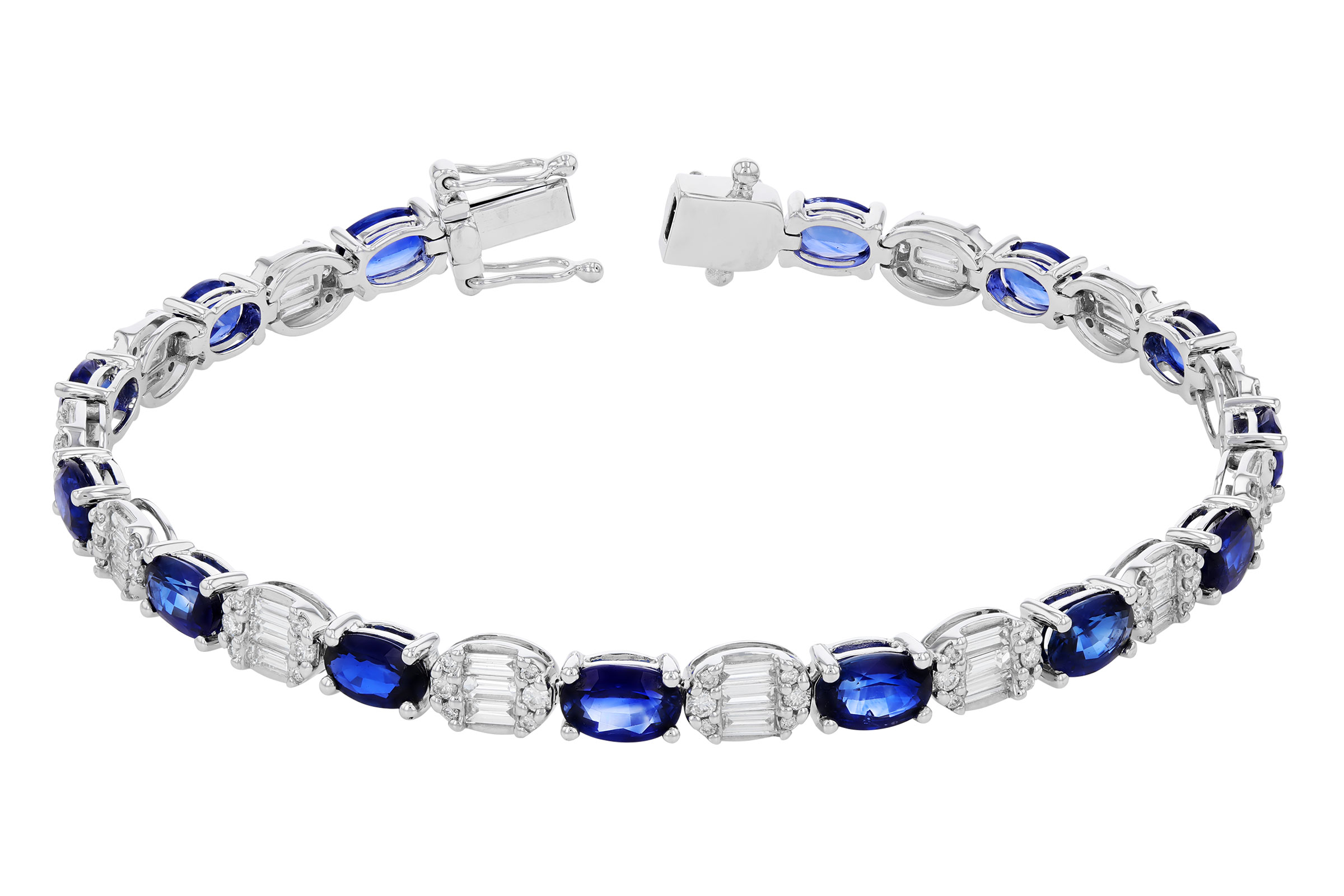 G284-74271: BRACELET 7.28 TW SAPPHIRE 8.98 TGW (7")