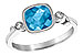 H195-70589: LDS RG 1.66 BLUE TOPAZ 1.71 TGW