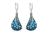 H196-59662: EARR 6.86 BLUE TOPAZ 7.05 TGW