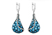 H196-59662: EARR 6.86 BLUE TOPAZ 7.05 TGW