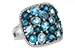 H196-59671: LDS RG 3.67 BLUE TOPAZ 3.94 TGW