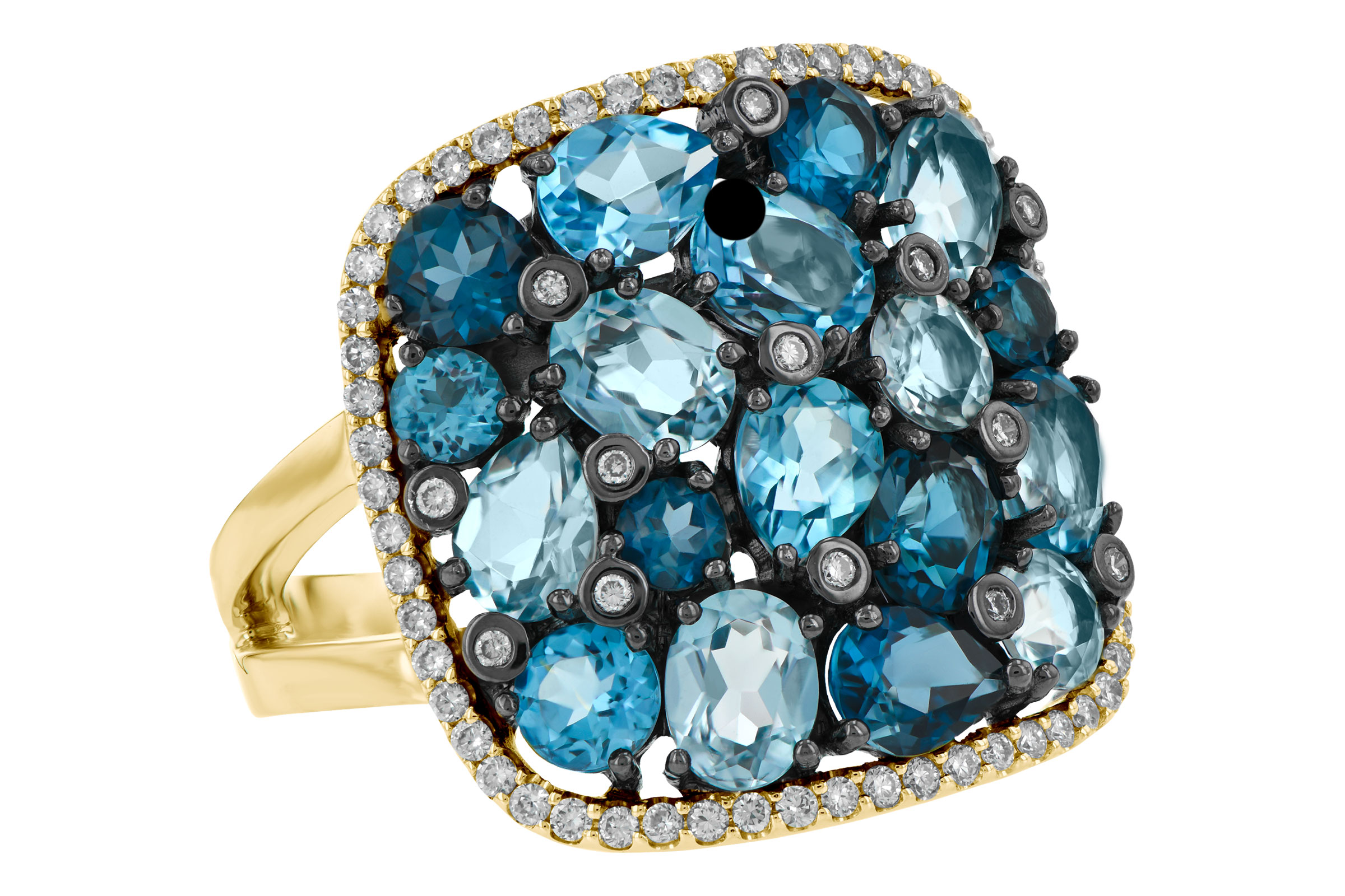 H196-59671: LDS RG 3.67 BLUE TOPAZ 3.94 TGW