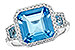 H199-35143: LDS RG 4.40 TW BLUE TOPAZ 4.60 TGW
