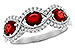 H282-04243: LDS WED RG 1.10 TW RUBY 1.35 TGW (6x4MM RUBY)