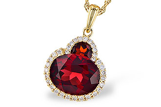 H282-07898: NECK 3.02 TW GARNET 3.16 TGW