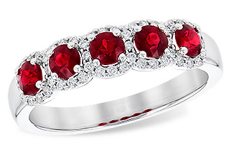 H282-91462: LDS RG .66 TW RUBY .86 TGW